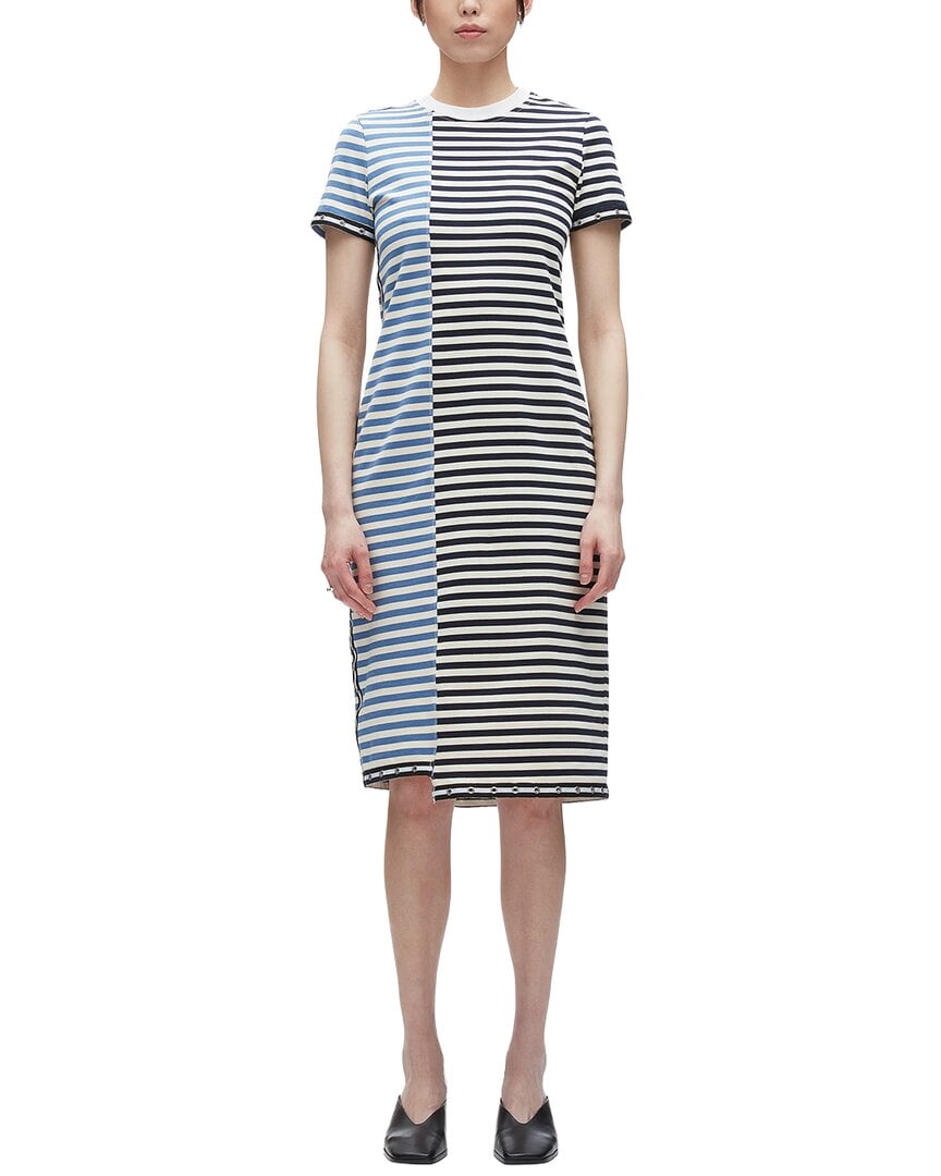 thumbnail image 1 of 3.1 Phillip Lim womens Patchwork Short Sleeve T-Shirt Dress, xs, 1 of 3