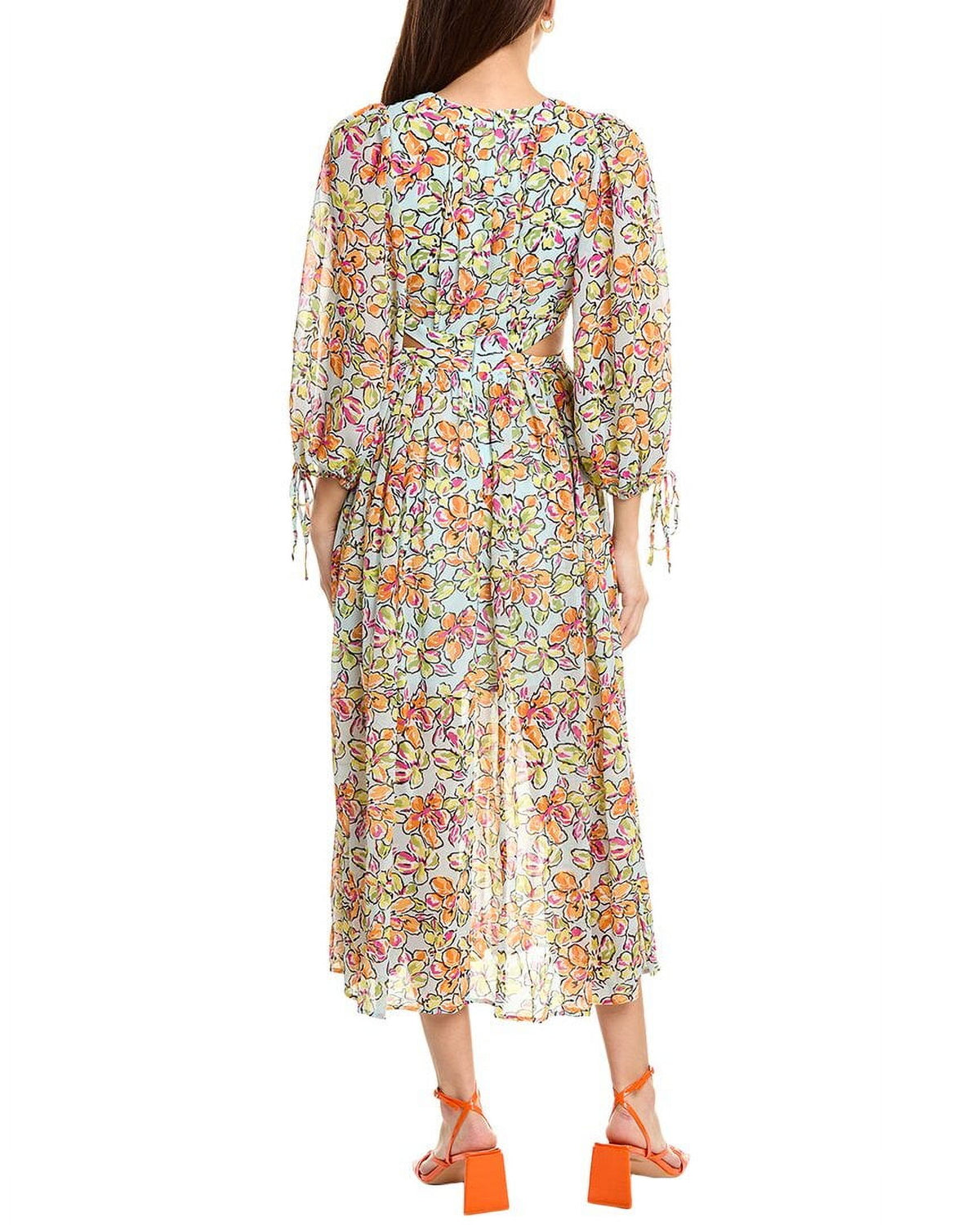 thumbnail image 2 of Maje womens Maxi Dress, T40, Blue, 2 of 4