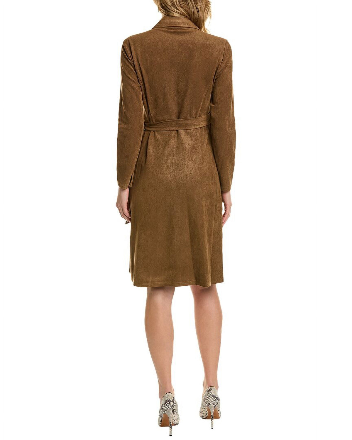 thumbnail image 2 of Brooks Brothers womens Wrap Dress, XS, Brown, 2 of 4