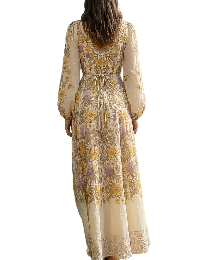 thumbnail image 2 of AMINA GLAM womens Printed Maxi Dress, 8, 2 of 3