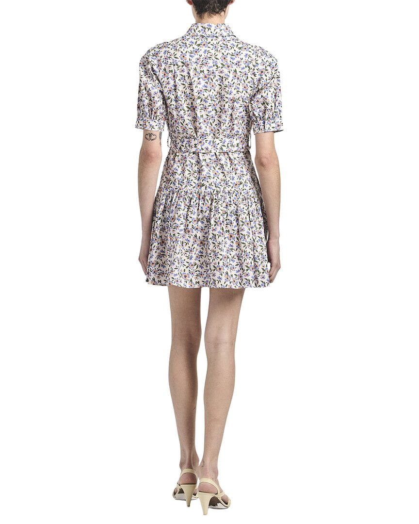 thumbnail image 2 of Derek Lam 10 Crosby womens Luma A-Line Shirt Dress, 0, Blue, 2 of 3