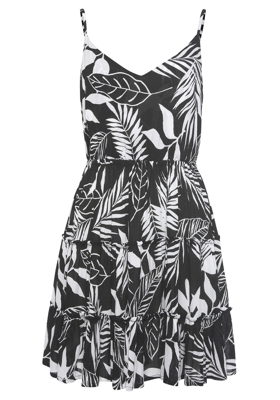 thumbnail image 4 of LASCANA Women's Printed Tiered Sundress Ruffles, 4 of 6