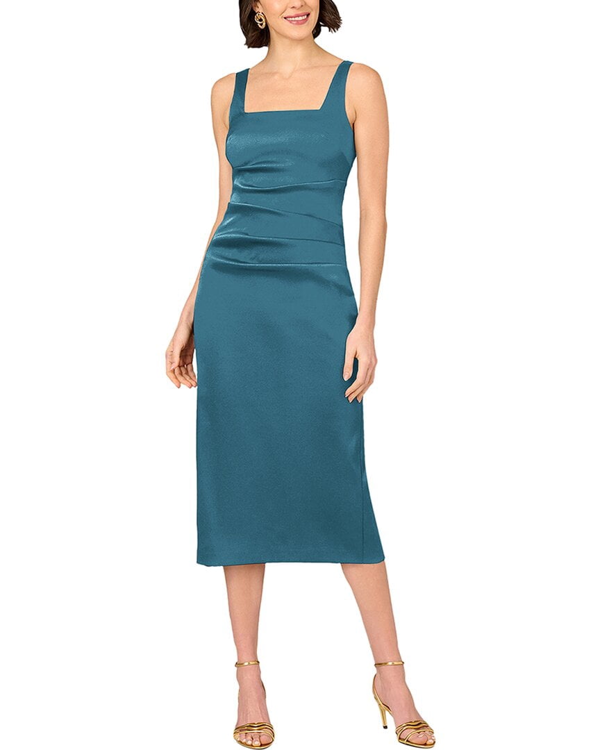 thumbnail image 1 of Aidan Mattox womens Solid Midi Dress, 4, 1 of 3