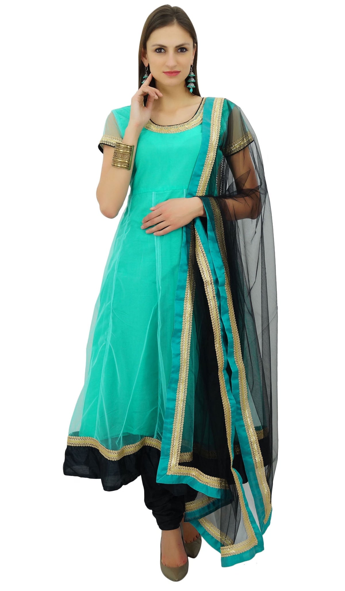 thumbnail image 1 of Atasi Women Anarkali Salwaar Suit With Dupatta Custom Clothing - Sizes Available, 1 of 1
