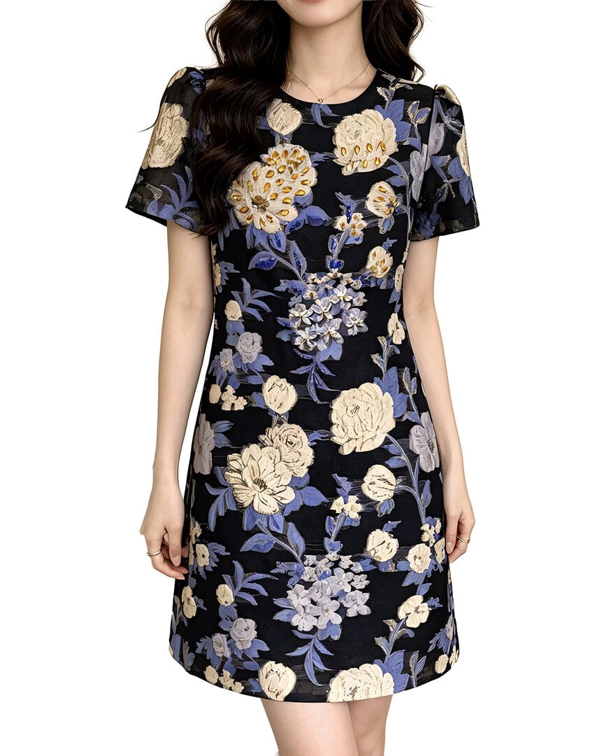thumbnail image 1 of BRC By BURRYCO womens Short Sleeve Mini Dress, 4, Black, 1 of 3