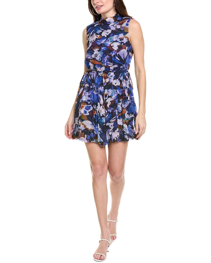 thumbnail image 1 of Derek Lam 10 Crosby womens Laura Mini Dress, 8, Blue, 1 of 3