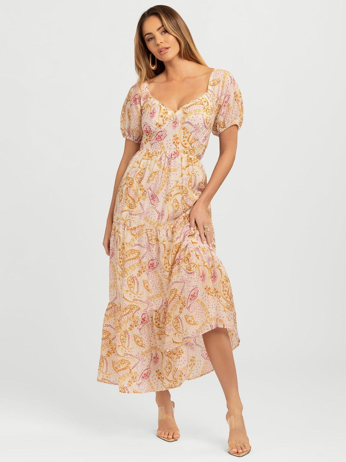 thumbnail image 1 of Jessica Simpson Women's Emmory Tiered Maxi Dress, Sizes XS-XL, 1 of 6
