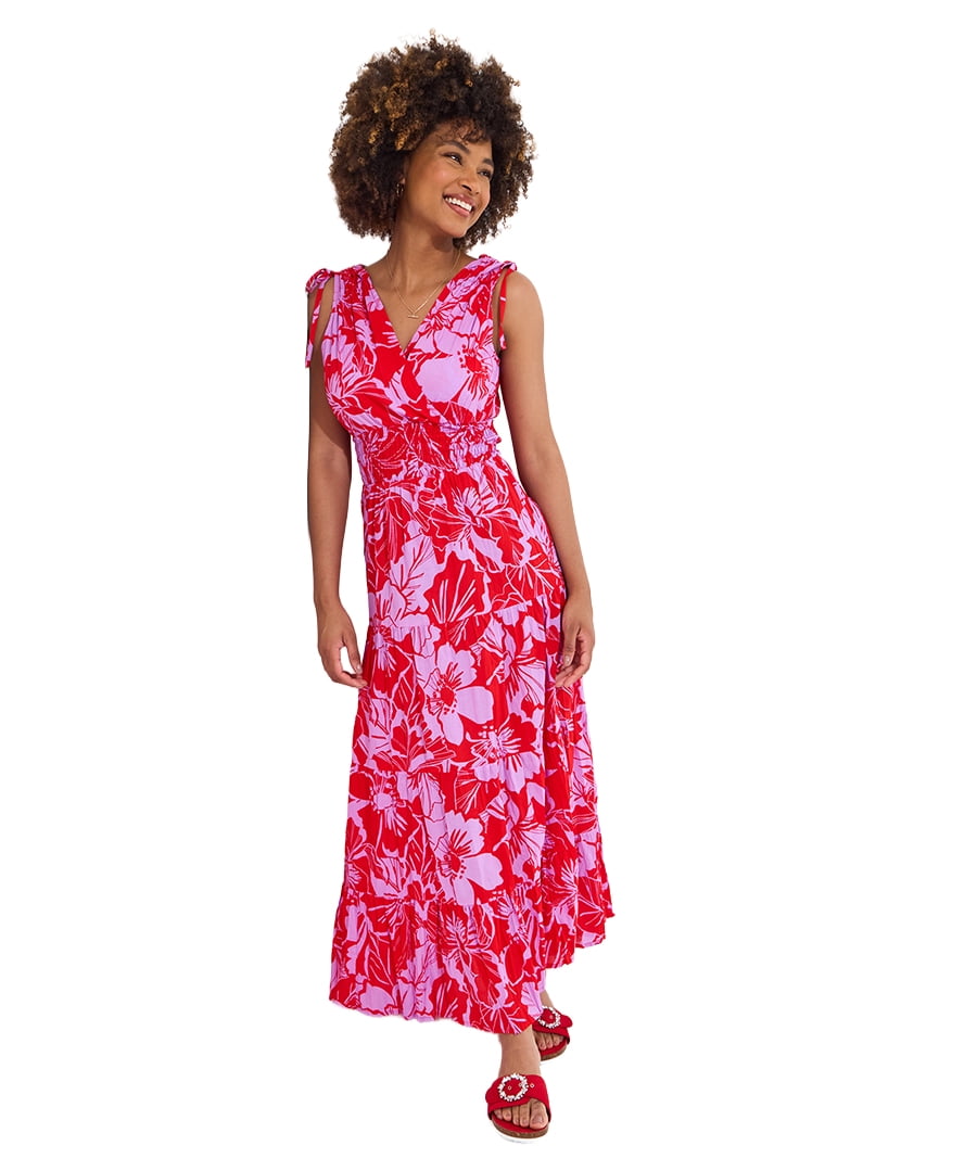 thumbnail image 1 of Joe Browns Women's Plus Size Summer Faux Wrap Maxi Dress, 1 of 1