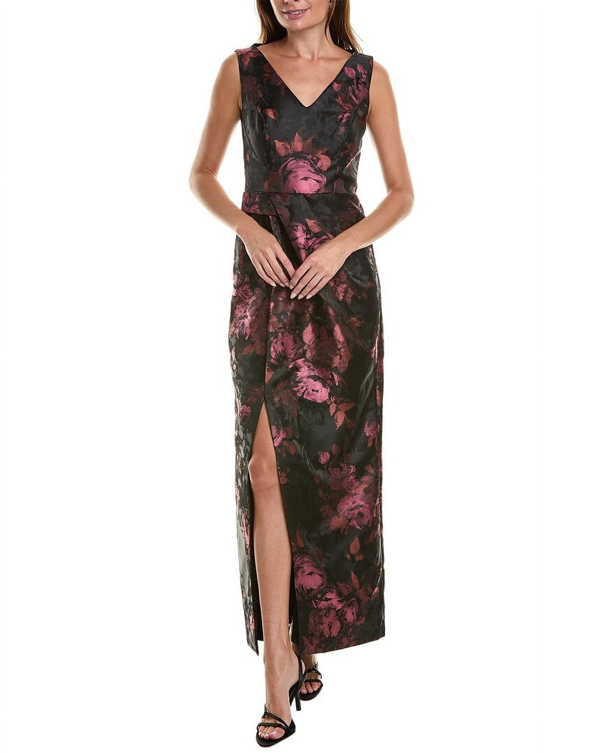 thumbnail image 1 of Kay Unger womens Liana Column Gown, 2, Purple, 1 of 4