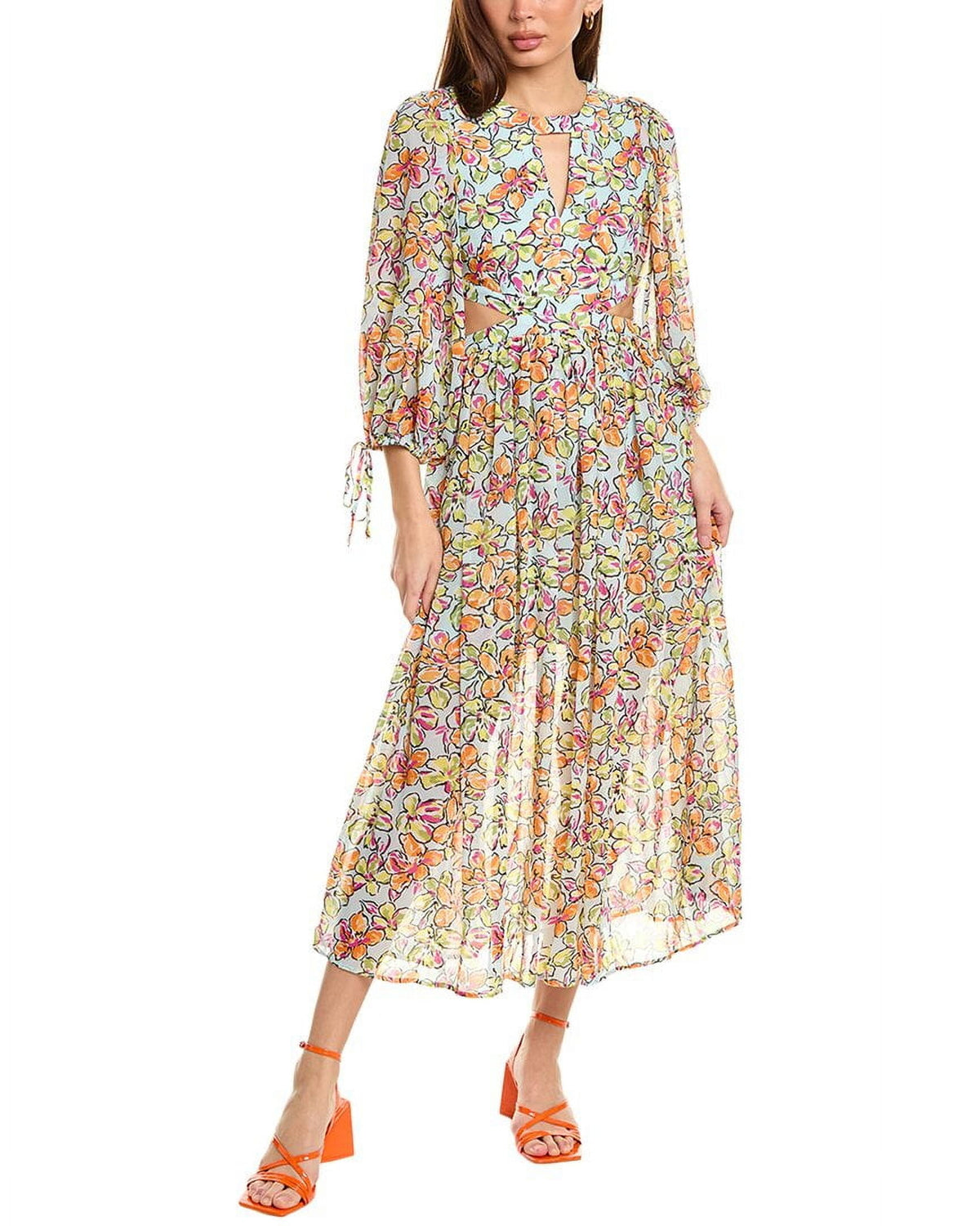 thumbnail image 1 of Maje womens Maxi Dress, T40, Blue, 1 of 4