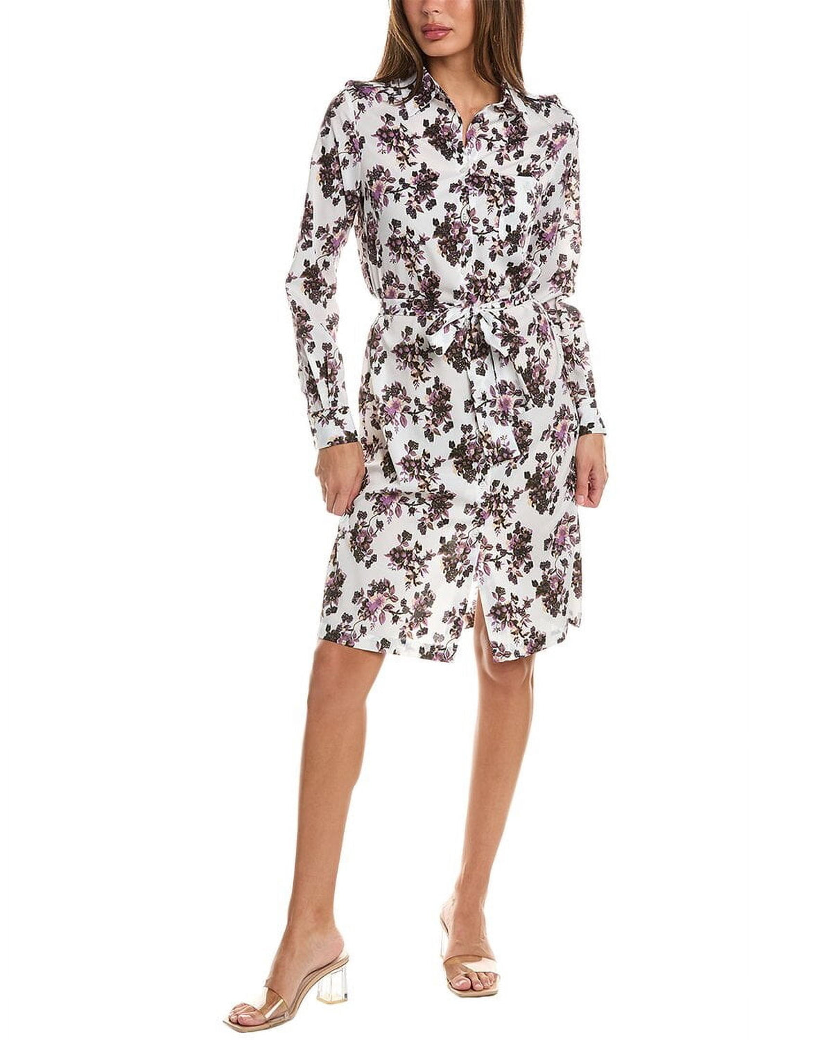 thumbnail image 1 of PINKO womens Alicia Shirtdress, 42, White, 1 of 4