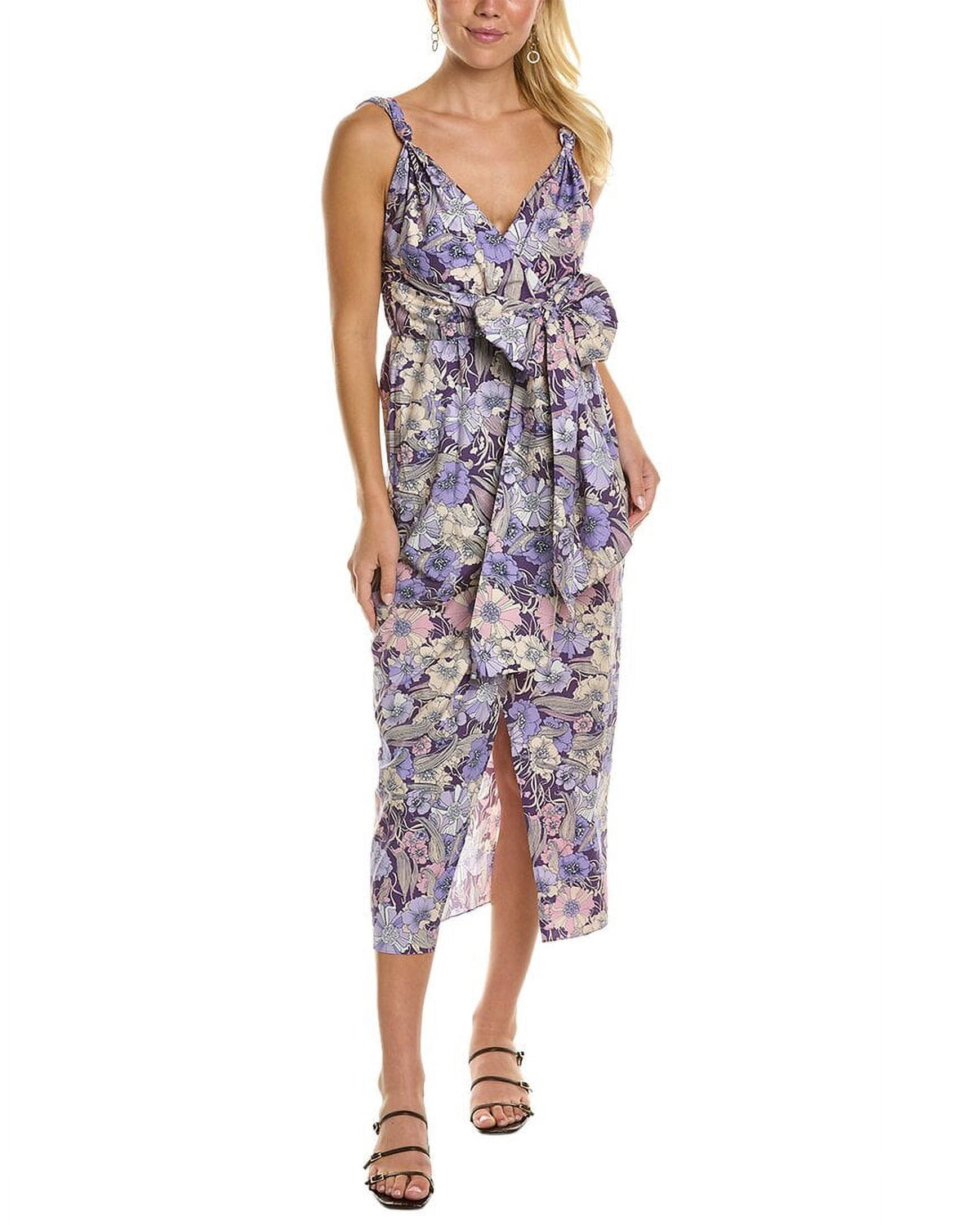 thumbnail image 1 of Rebecca Taylor womens Poppy Field Maxi Dress, 00, Purple, 1 of 4