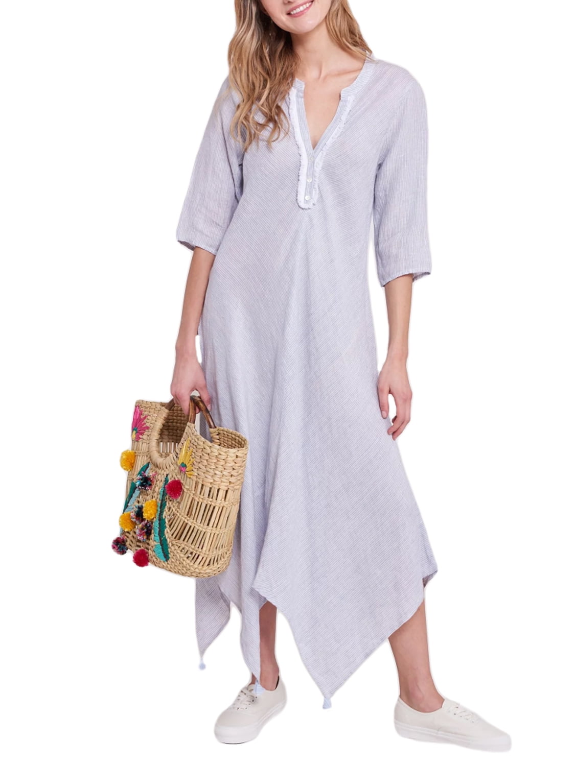 thumbnail image 1 of Roberta Roller Rabbit Women's Jeni Stripe Berenice Dress Medium Blue, 1 of 2