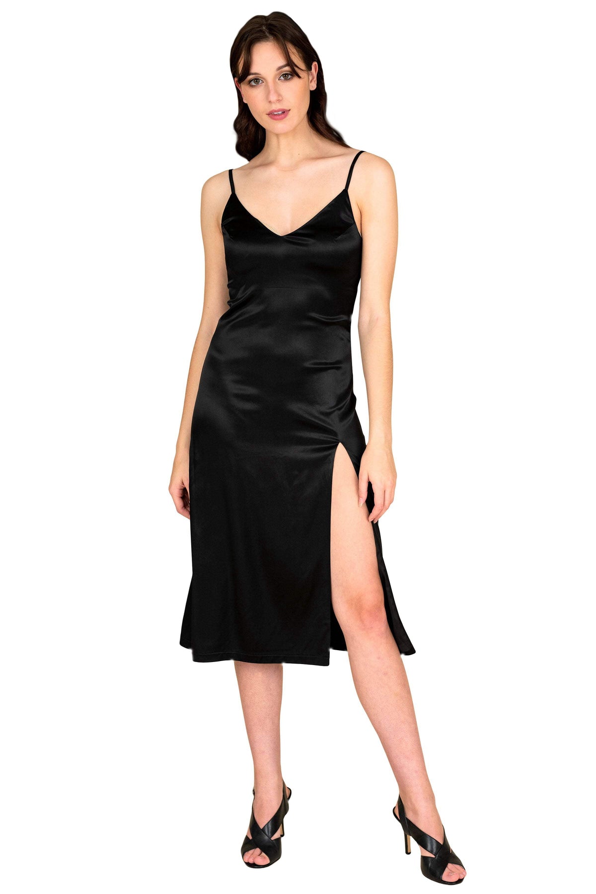 thumbnail image 1 of Women's Slit Camisole Dress, 1 of 1