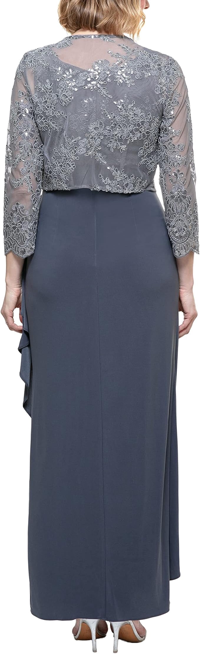 thumbnail image 2 of Alex Evenings Empire Waist Bolero Jacket Dress, Women's, 2 of 4
