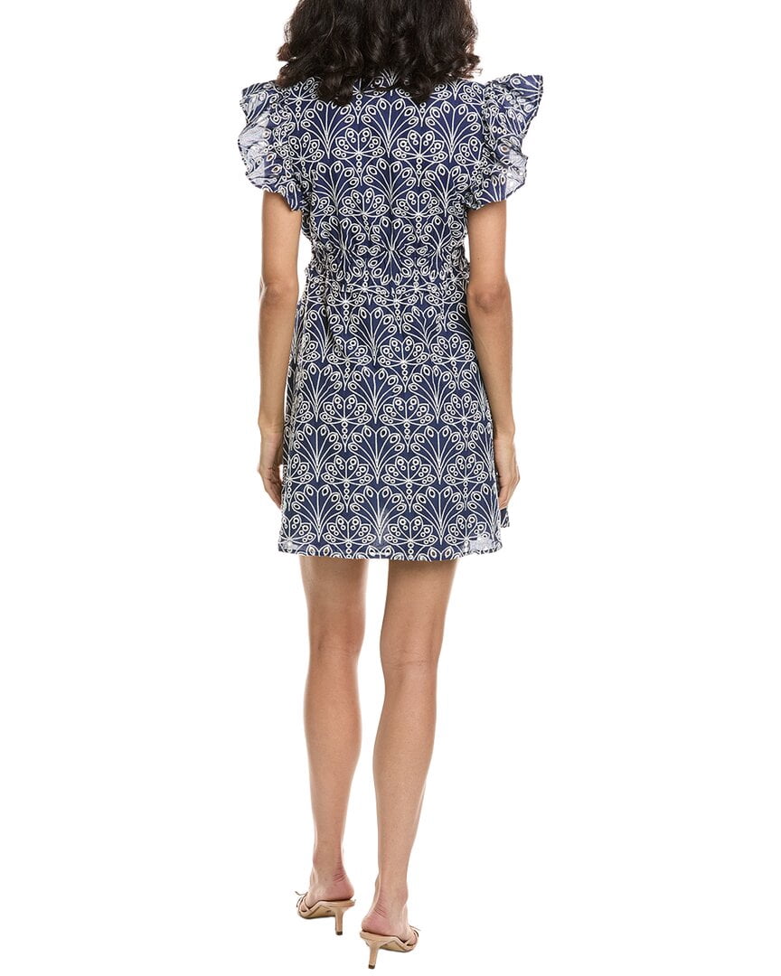 thumbnail image 2 of Sail to Sable womens Flutter Sleeve Dress, XXL, Navy, 2 of 3